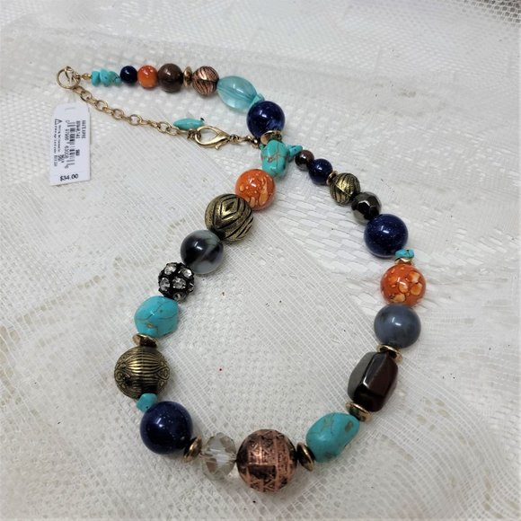 Colorful Necklace with Interesting Beads New Direction - Picture 4 of 9